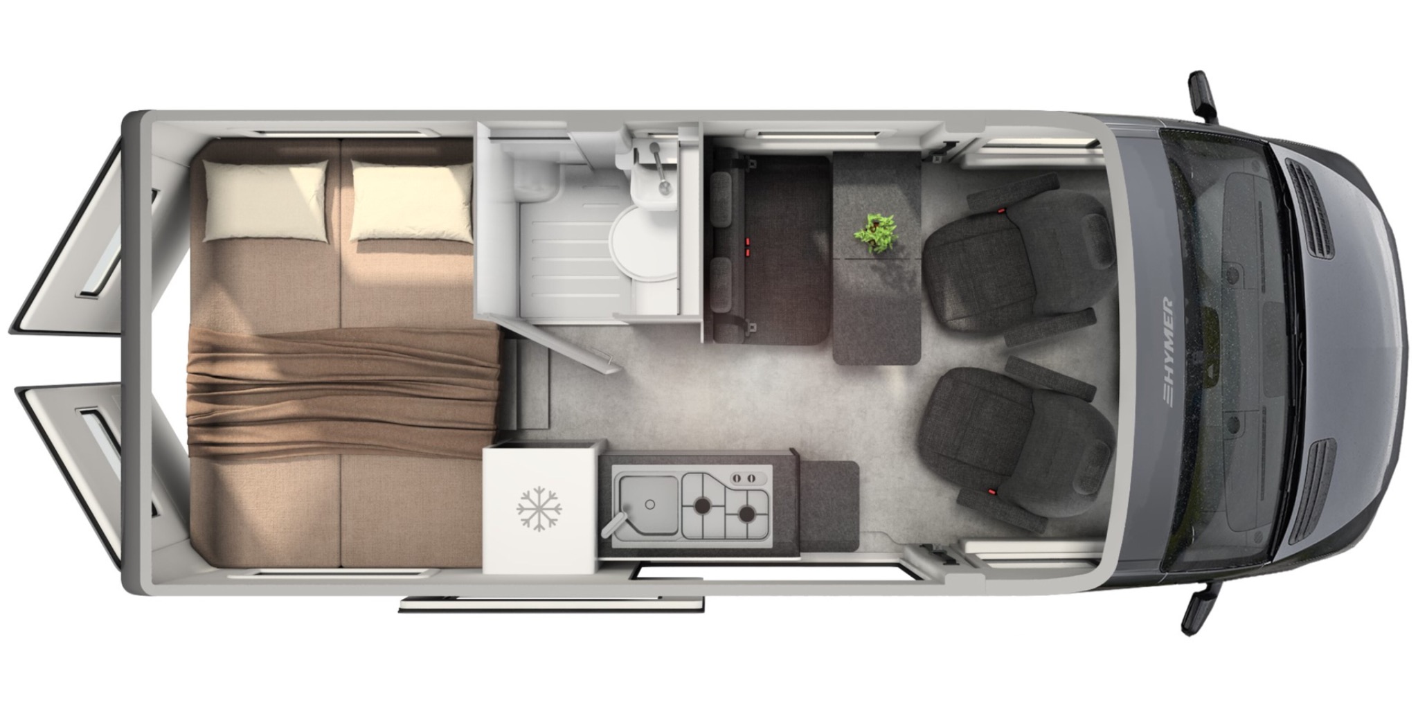 Plan d’aménagement Hymer Grand Canyon S 4x4