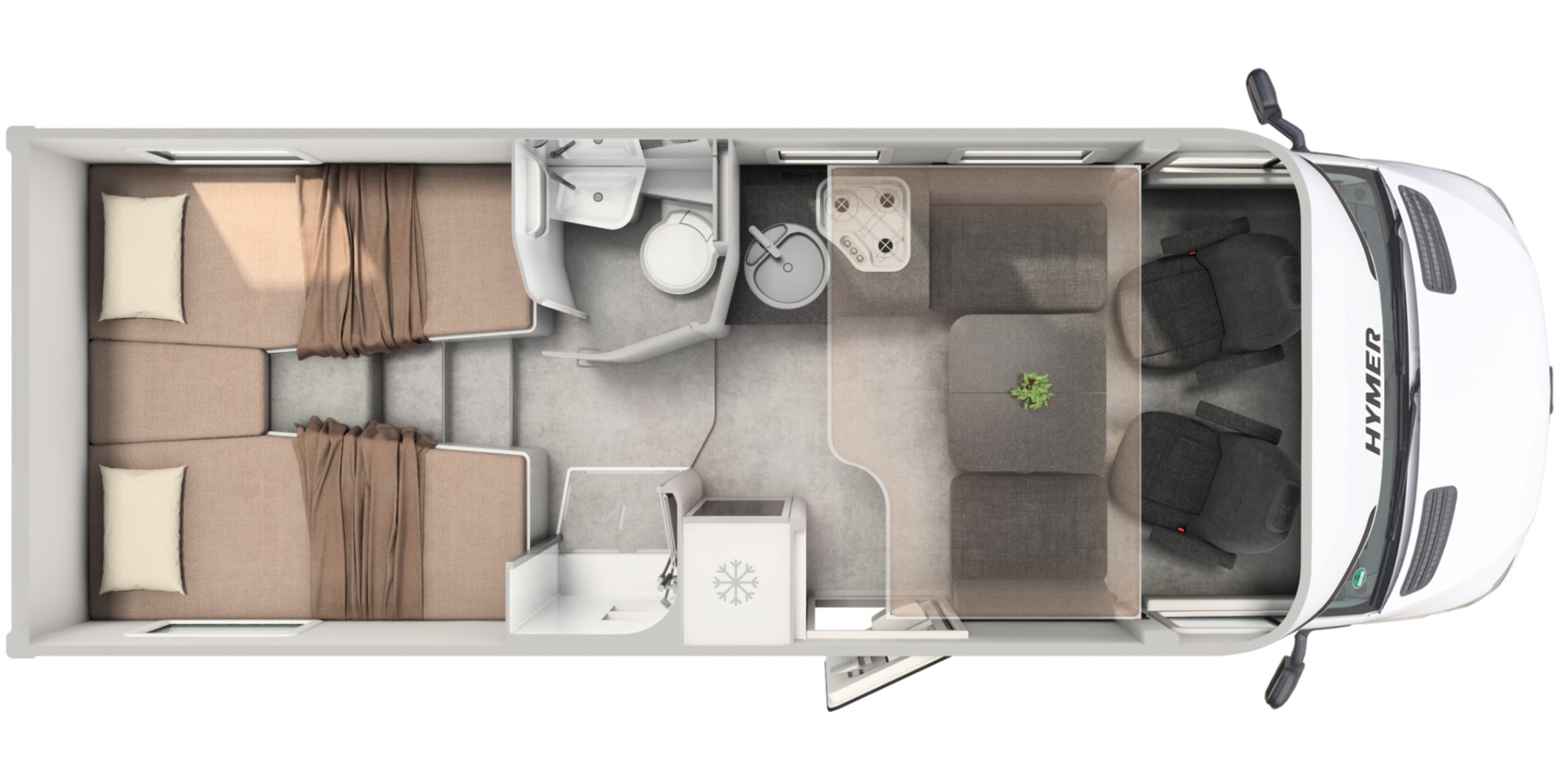 Plan d’aménagement Hymer GT-S 685